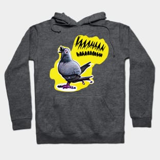 A screaming pigeon Hoodie